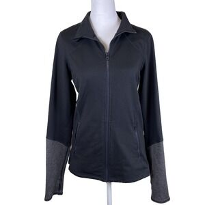 Core 10 Women's Full‎ Zip Hoodie Size L Black Motion Tech Fitted Fleece Lined